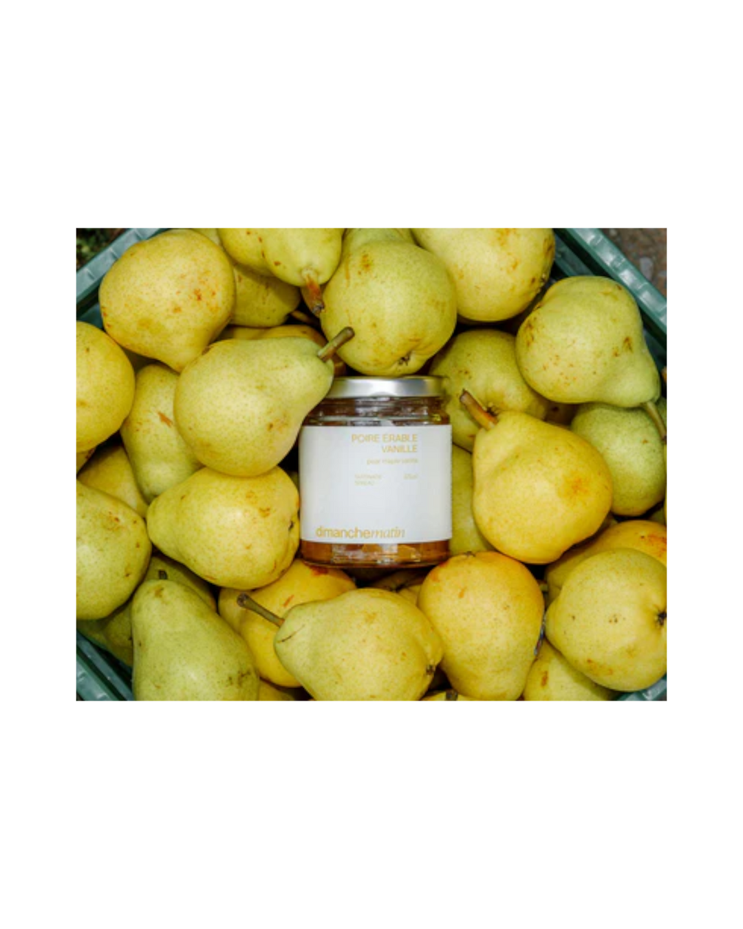 tartinade poire érable-vanille-fait au 
Quebec