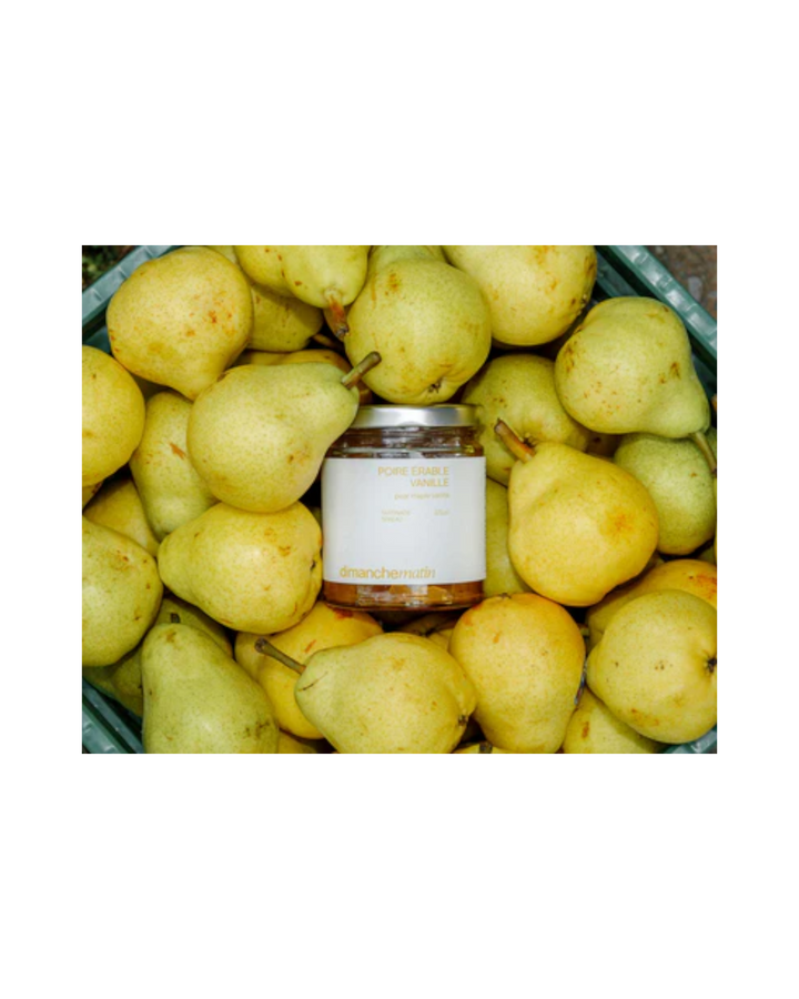 tartinade poire érable-vanille-fait au 
Quebec