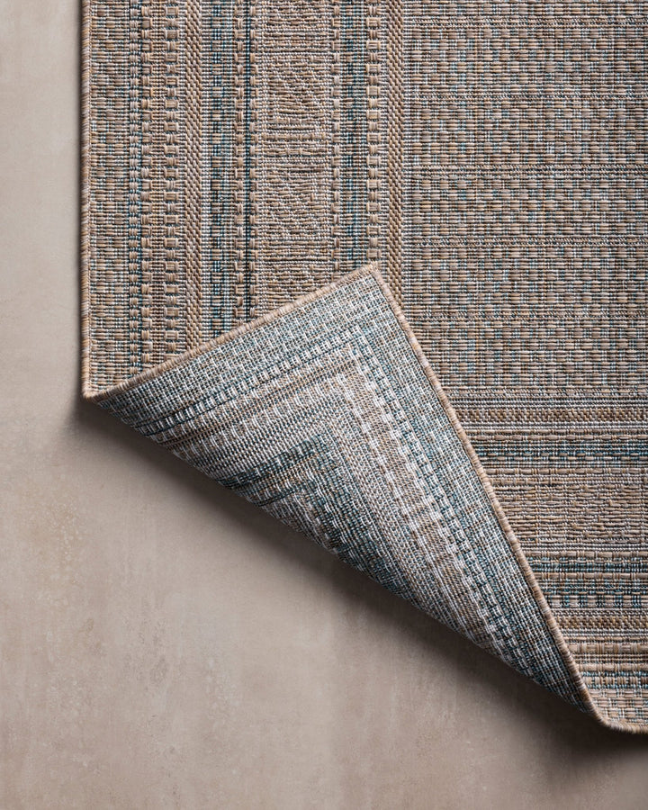 TOPANGA Natural / Teal - Maison Olive - Tapis