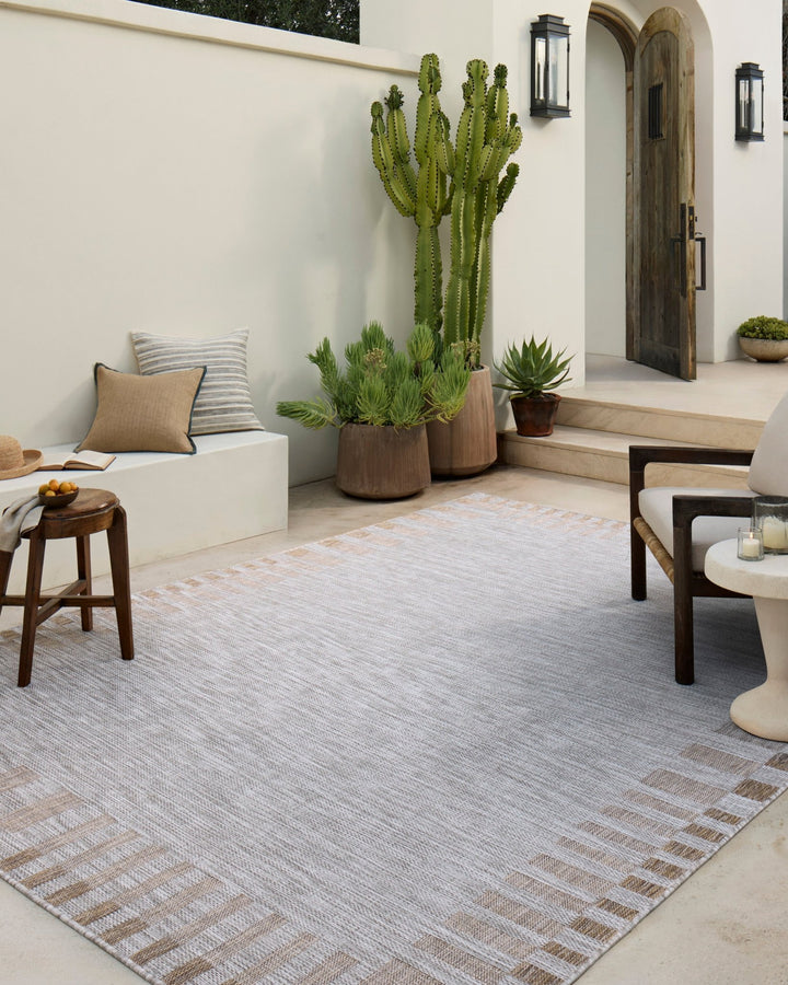 TOPANGA Silver / Natural - Maison Olive - Tapis