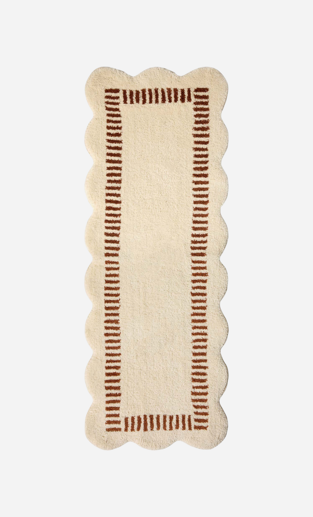 Tapis de bain Valerie — Ivory / Brick