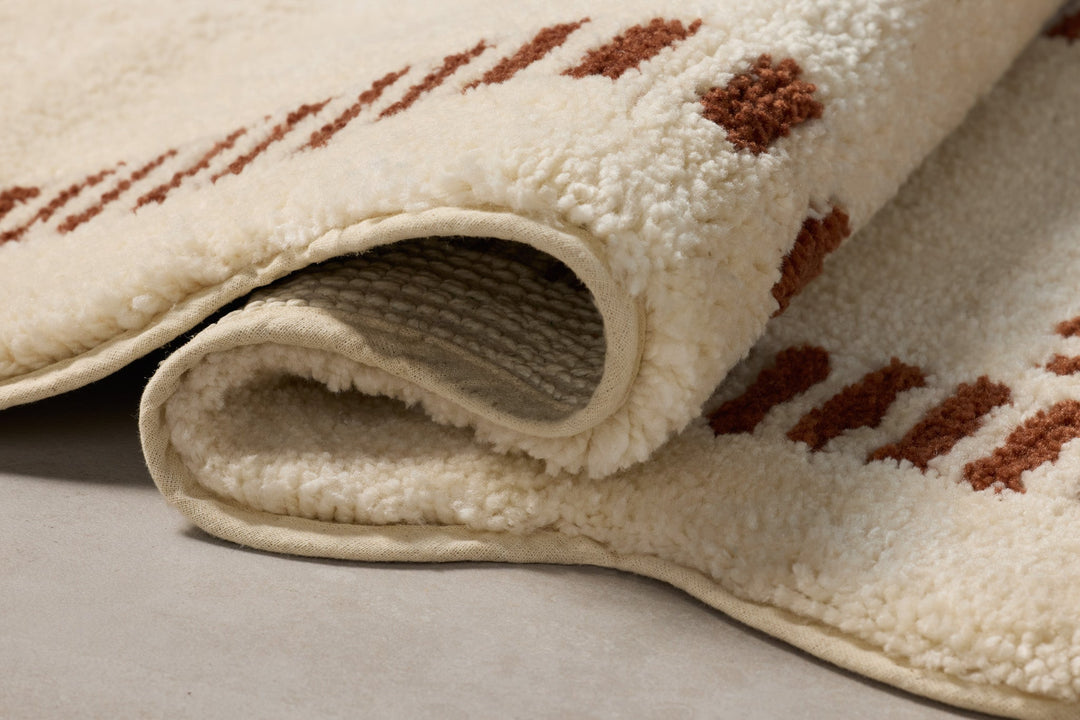 Tapis de bain Valerie — Ivory / Brick