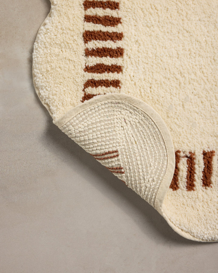 Tapis de bain Valerie — Ivory / Brick