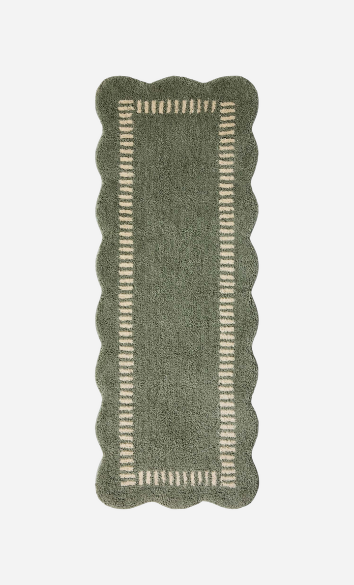 Tapis de bain Valerie — Lagoon / Ivory