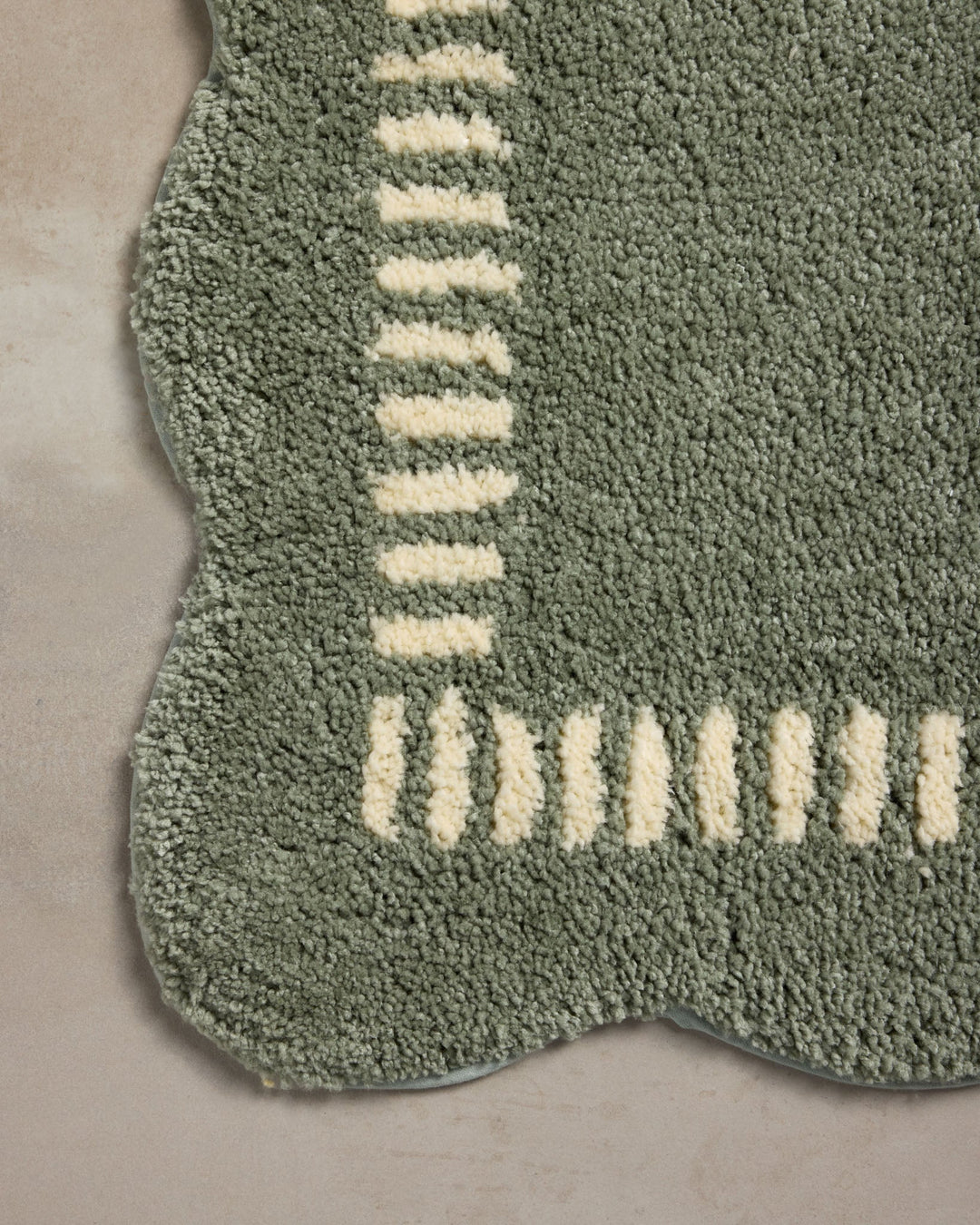 Tapis de bain Valerie — Lagoon / Ivory