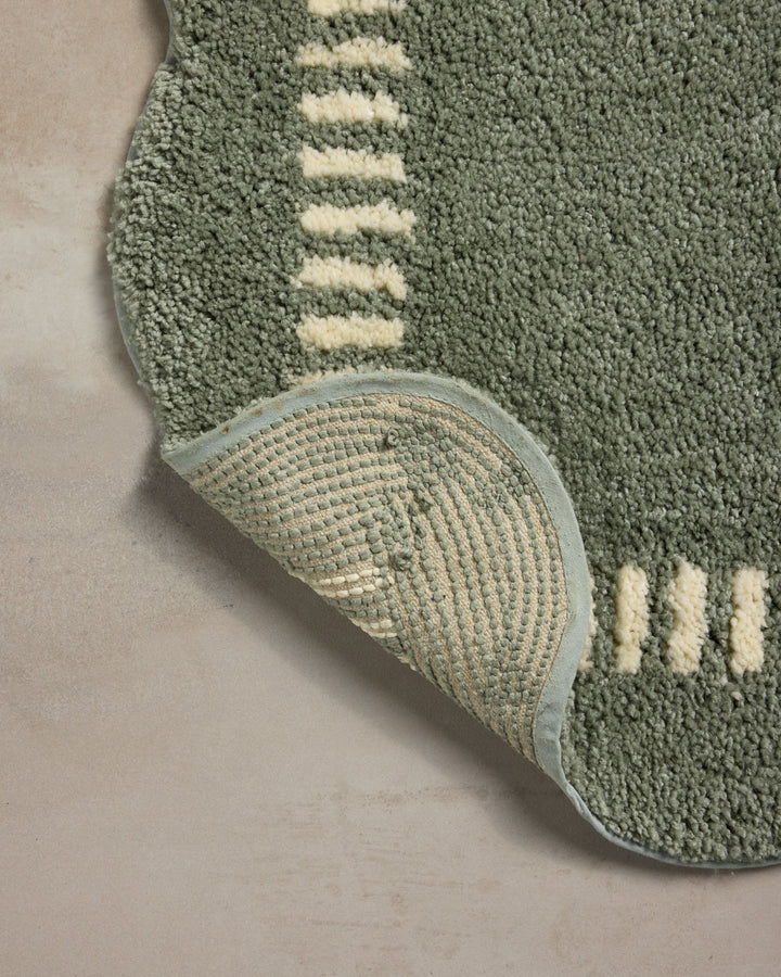 Tapis de bain Valerie — Lagoon / Ivory