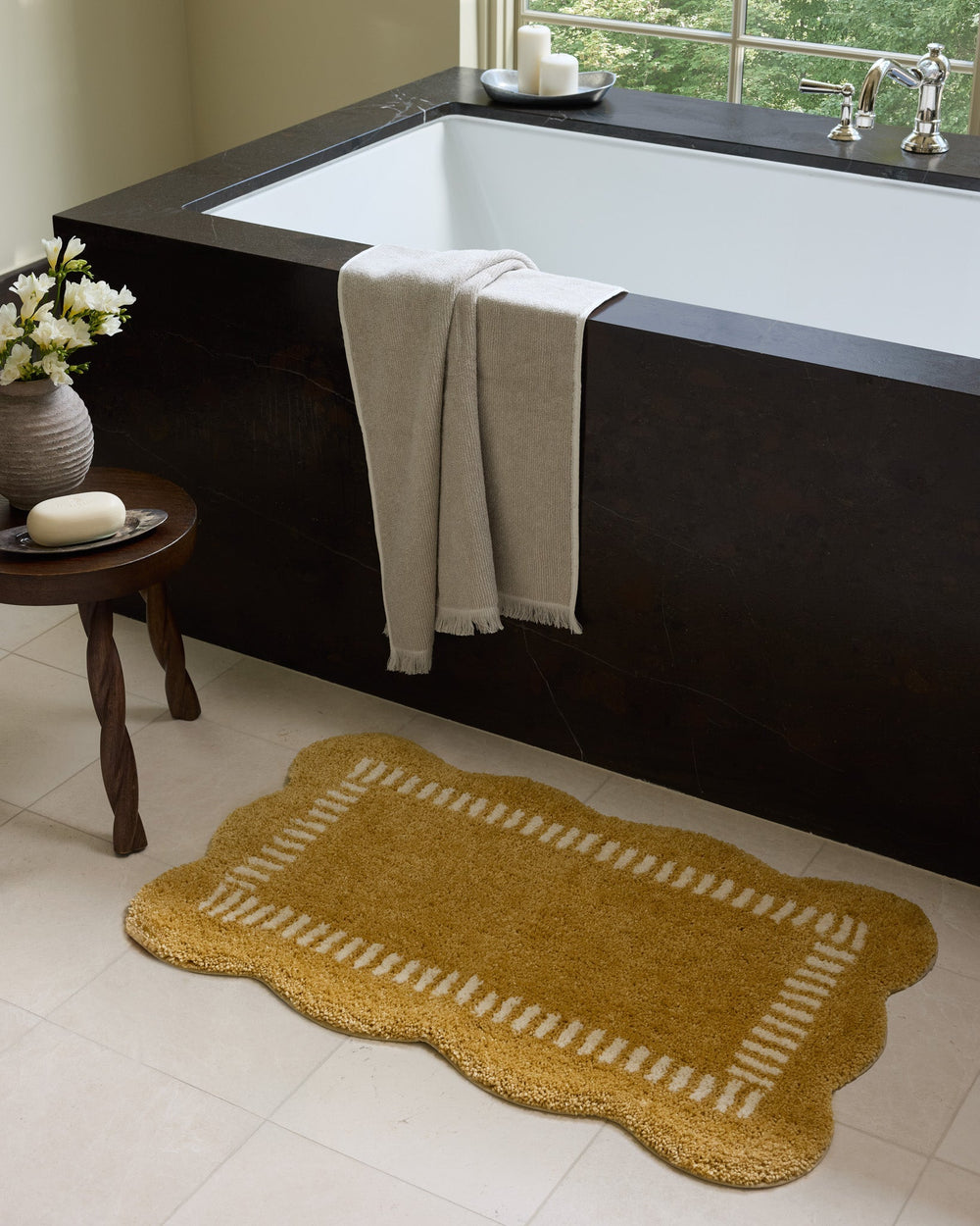 Tapis de bain Valerie — Wheat / Ivory