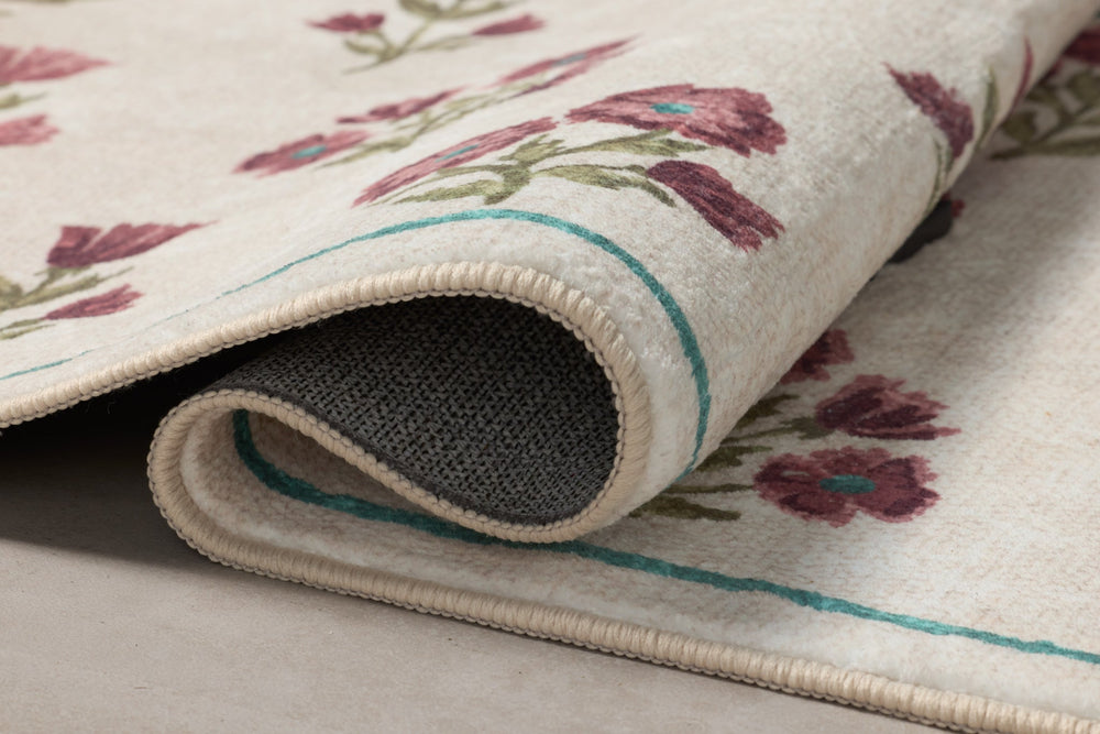 Tapis de bain Clove Ivory / Plum