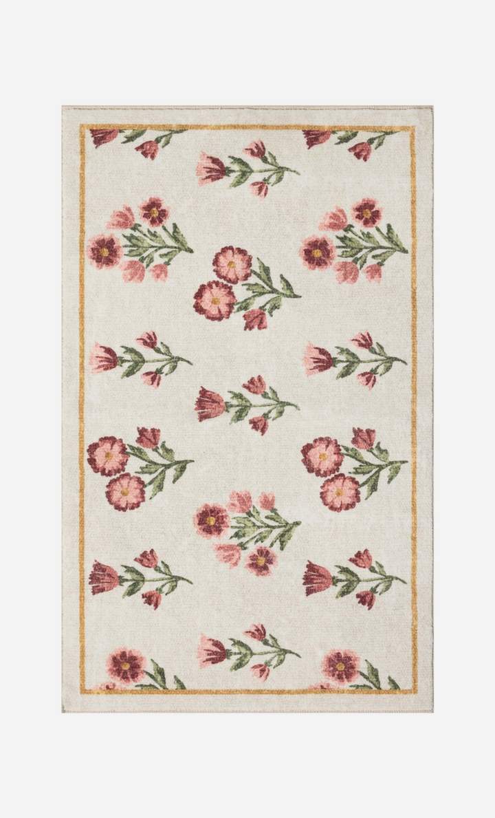 Tapis de bain Clove Ivory / Rose