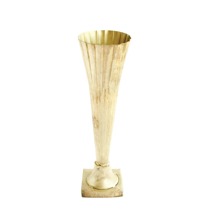 Vase cannelé en métal - Maison Olive - Vases