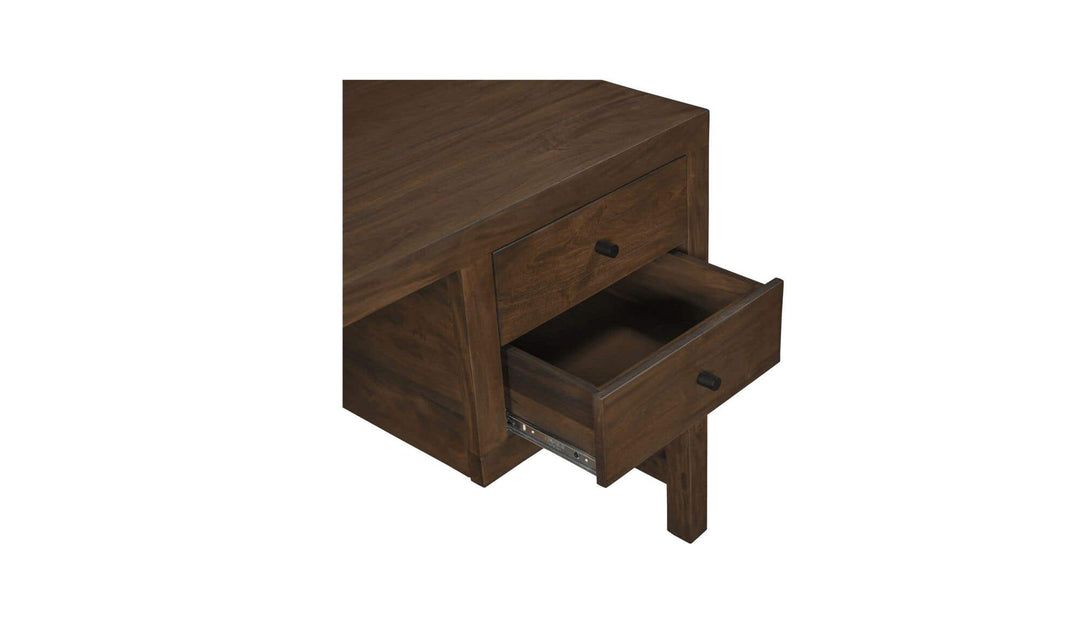 Detail of an open WINDSOR desk drawer