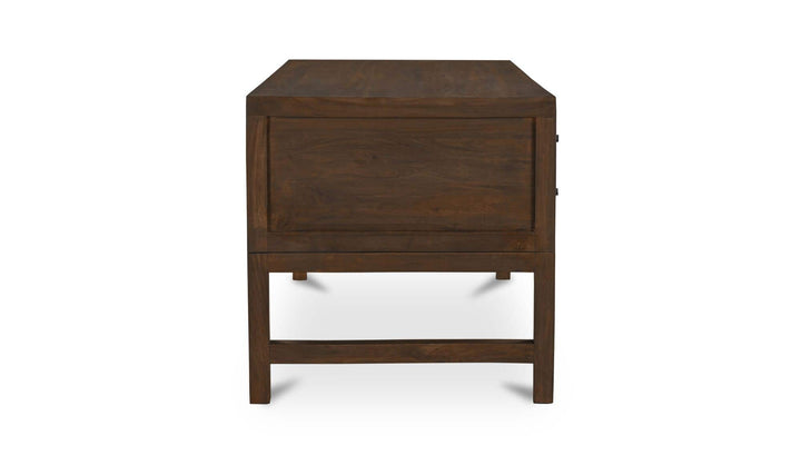 WINDSOR dark brown desk, right side view