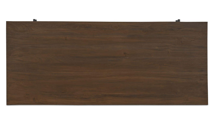 WINDSOR dark brown desktop viewed from above