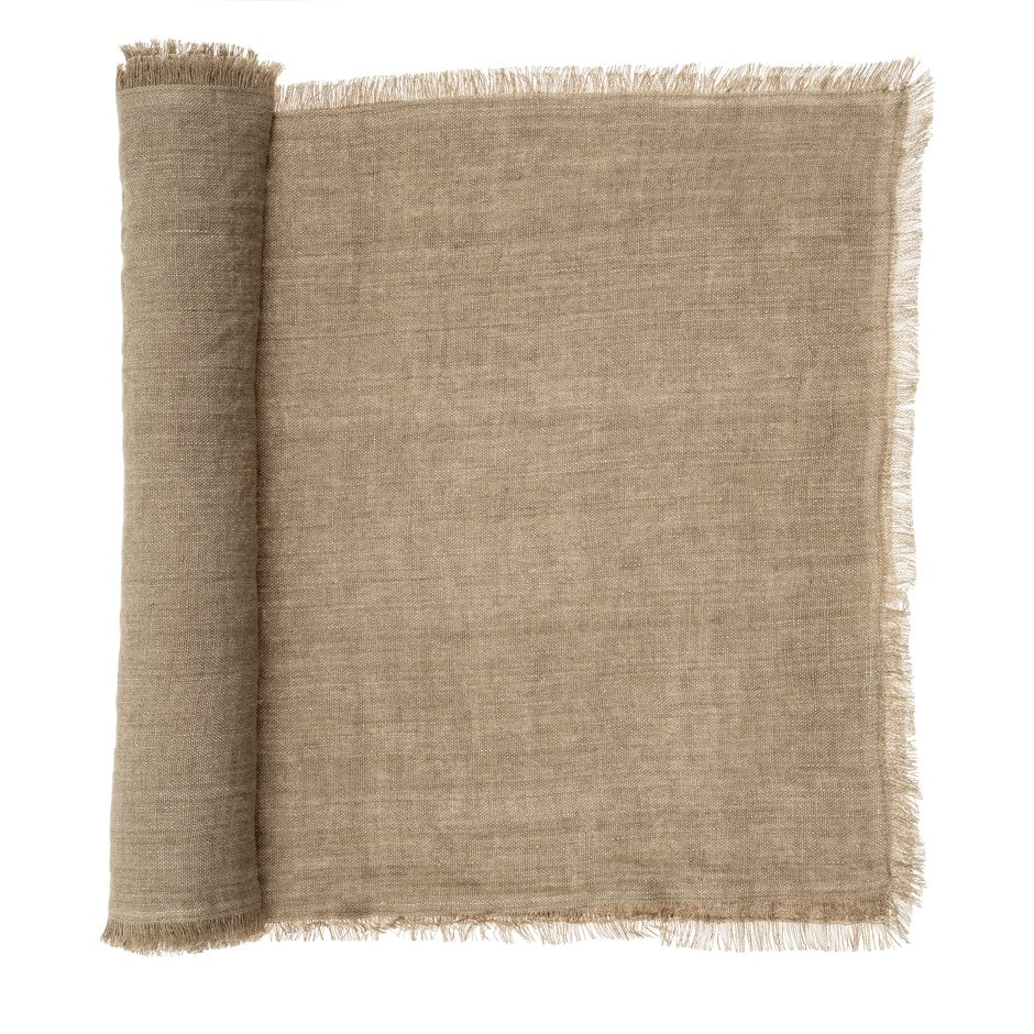 GEORGES Linen table runner - Sand