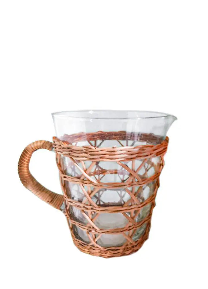 Pichet en rotin - Maison Olive