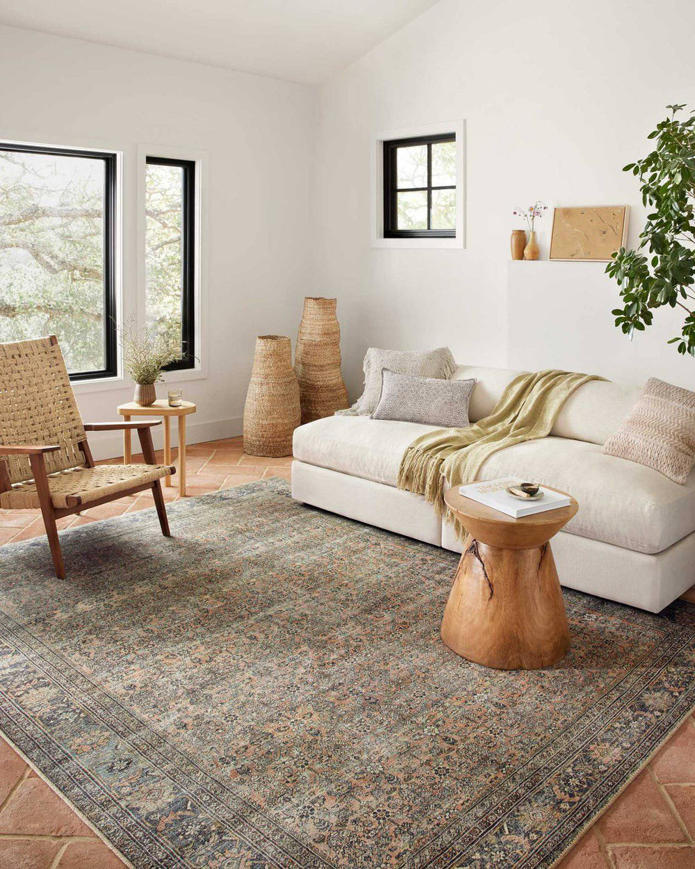 ADRIAN Terracotta / Multi Tapis - Maison Olive - Tapis