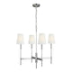 Polished Nickel with White Linen