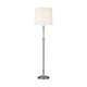 Polished Nickel with White Linen