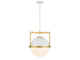 White with Warm Brass accent