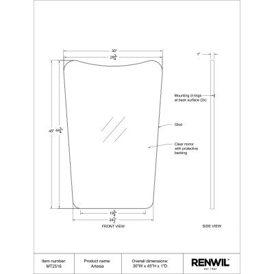 FLEISHMAN Miroir - Maison Olive - Miroirs