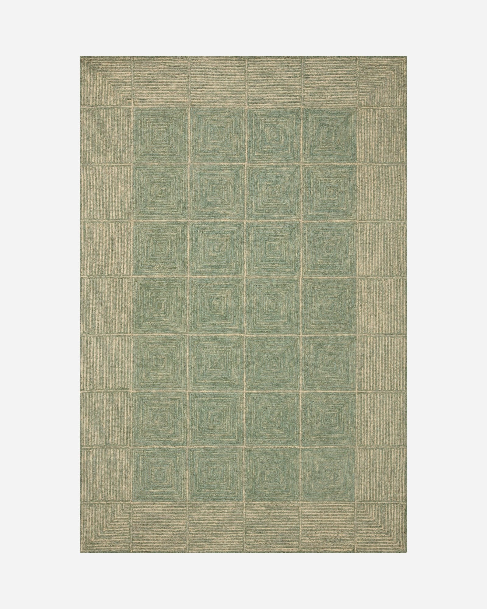 FRANCIS Green / Natural - Maison Olive - Tapis