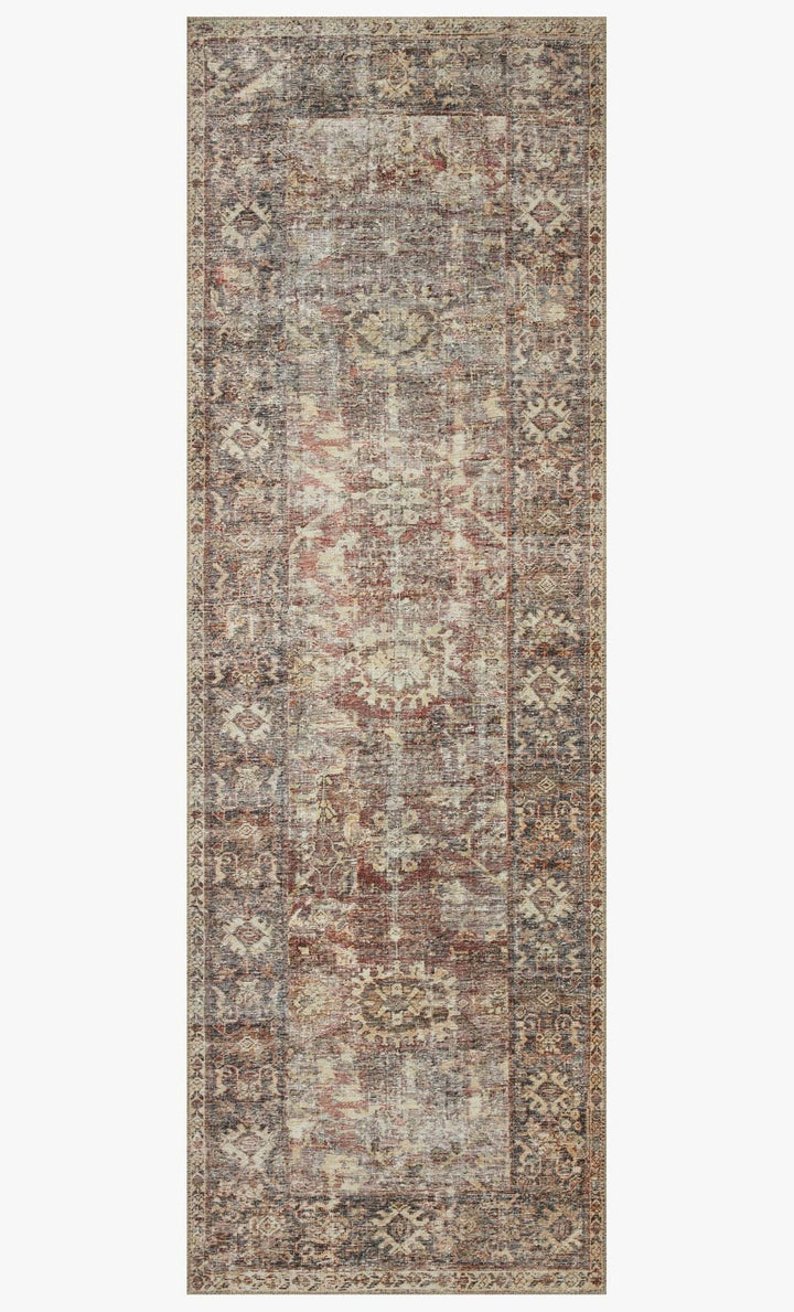 GEORGIE Tapis Bordeaux / Antique - Maison Olive - Tapis