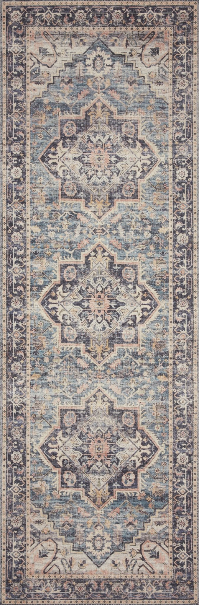 HATHAWAY Navy / Multi - Maison Olive - Tapis