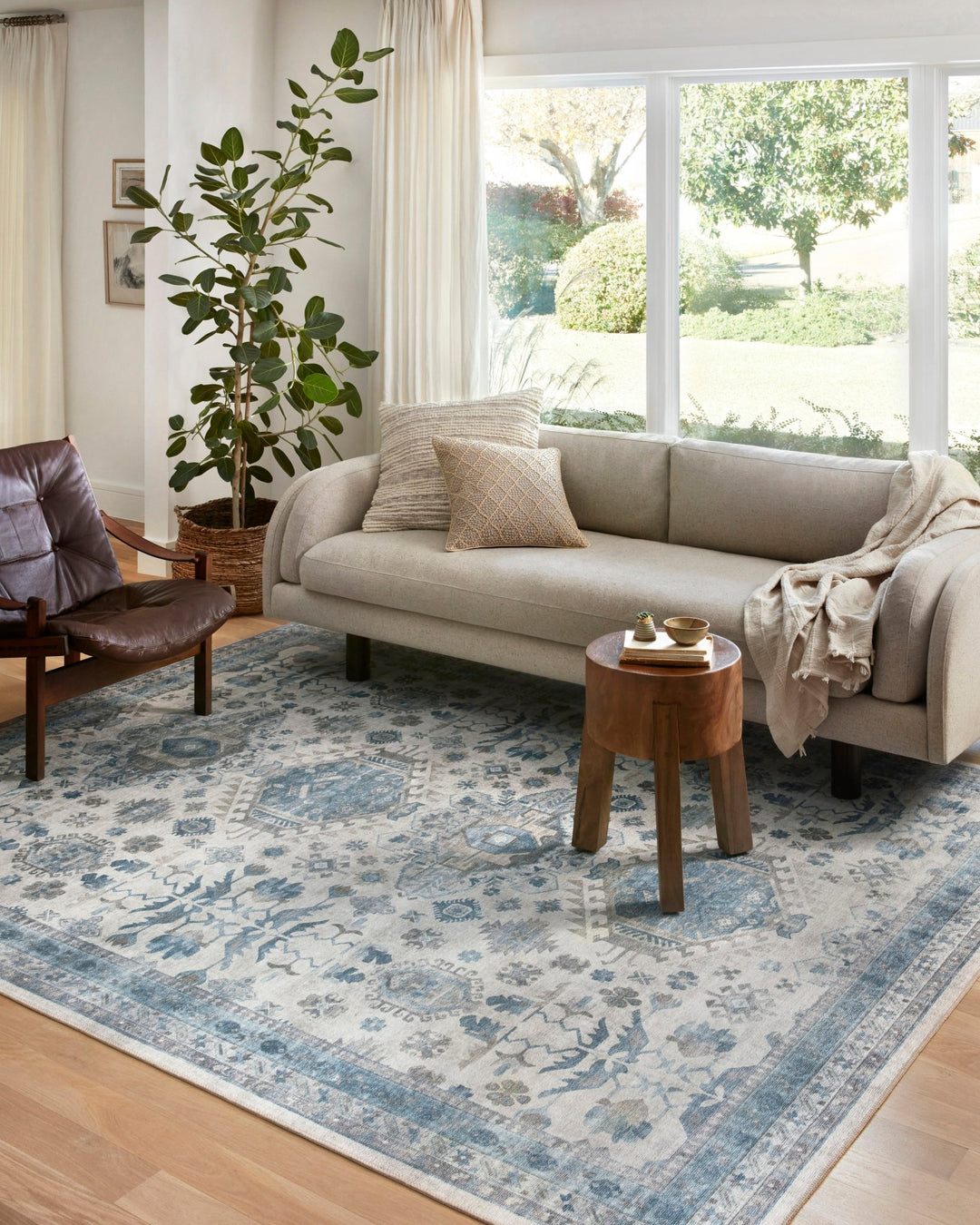 HEIDI Ivory / Ocean - Maison Olive - Tapis