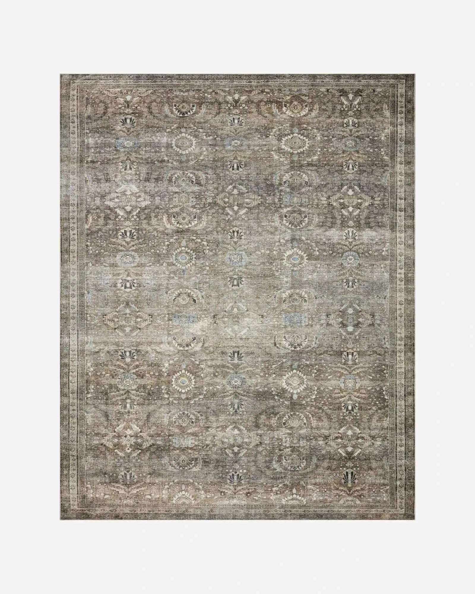 LAYLA timeless antique / moss rug - Maison Olive