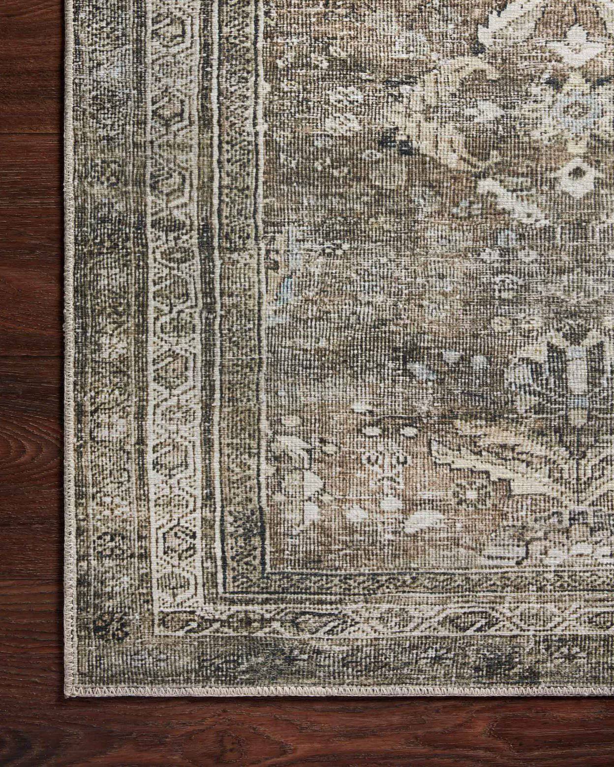 LAYLA timeless antique / moss rug - Maison Olive