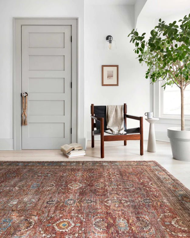 LAYLA Brick / Blue - Maison Olive - Tapis