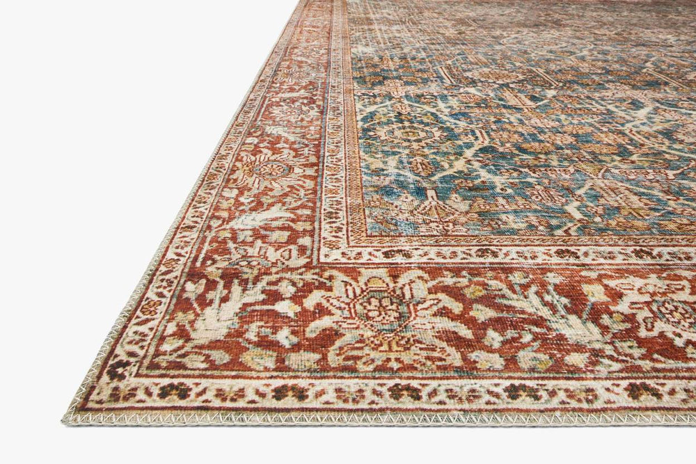 LAYLA Ocean / Rust Rug - Maison Olive - Tapis