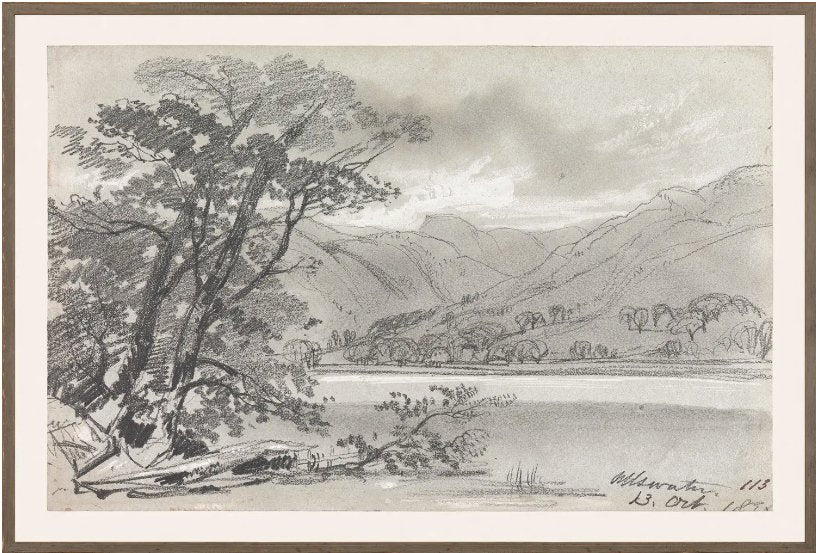 LEAR – FOLIO GRAPHITE LANDSCAPE I C. 1836 - Maison Olive - Tableaux et Cadres