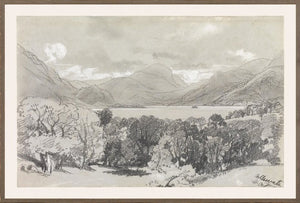 LEAR – FOLIO GRAPHITE LANDSCAPE III C. 1836 - Maison Olive - Tableaux et Cadres