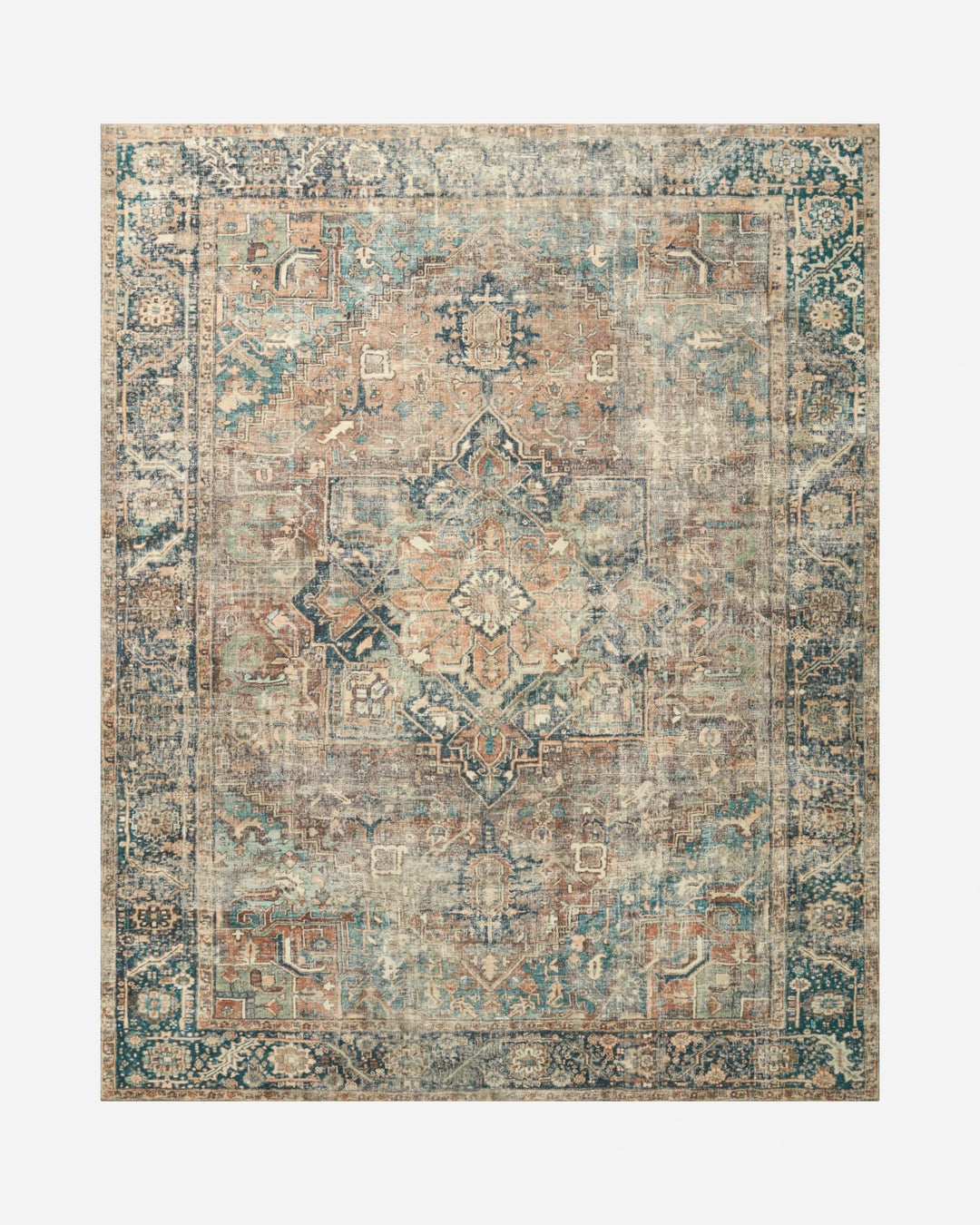 MARGOT Terracotta / Lagoon - Maison Olive - Tapis