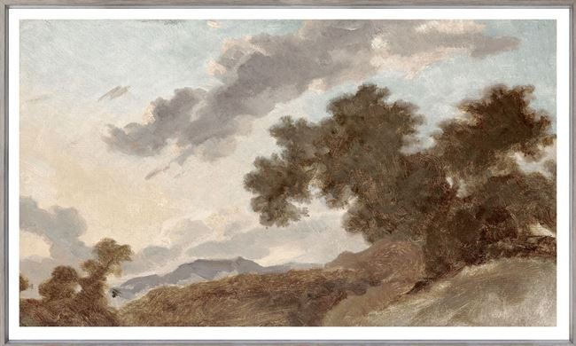 MOUNTAIN LANDSCAPE AT SUNSET C. 1765 - Maison Olive - Tableaux et Cadres