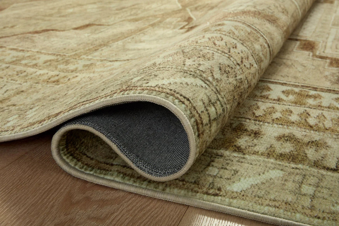 SINCLAIR Mh Khaki/Tabacco - OVERSTOCK - Maison Olive - Tapis