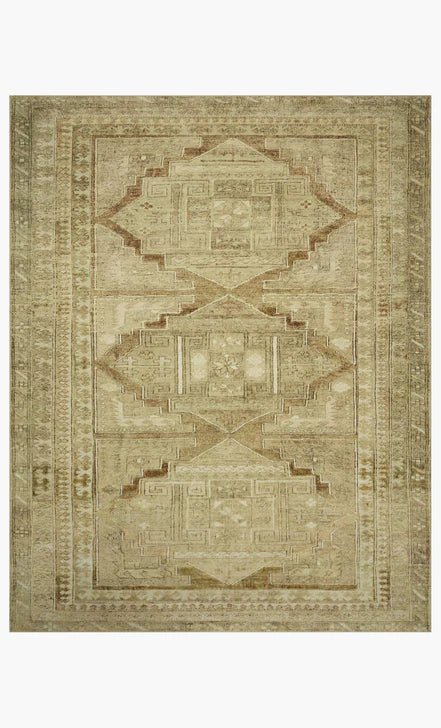 SINCLAIR Mh Khaki/Tabacco - OVERSTOCK - Maison Olive - Tapis