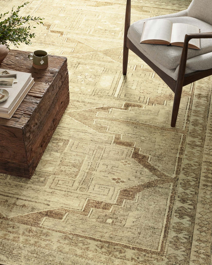 SINCLAIR Mh Khaki/Tabacco - OVERSTOCK - Maison Olive - Tapis