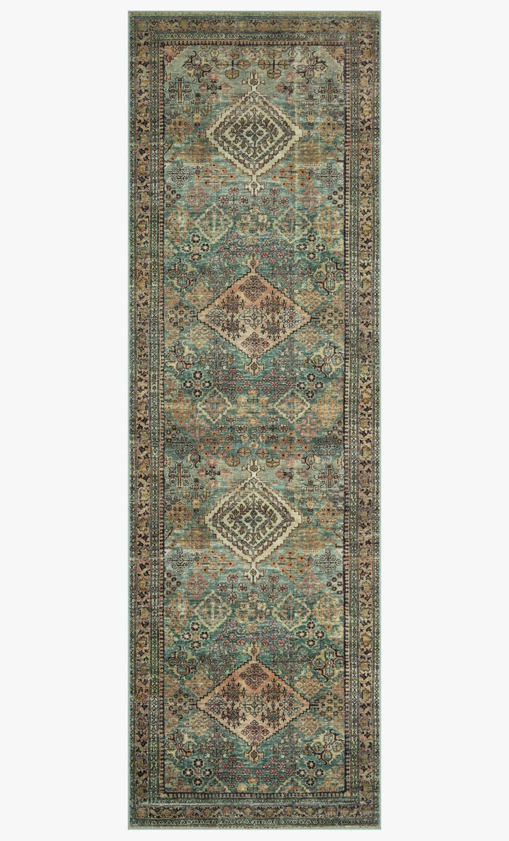 SINCLAIR Mh Turquoise/Multi - Maison Olive - Tapis