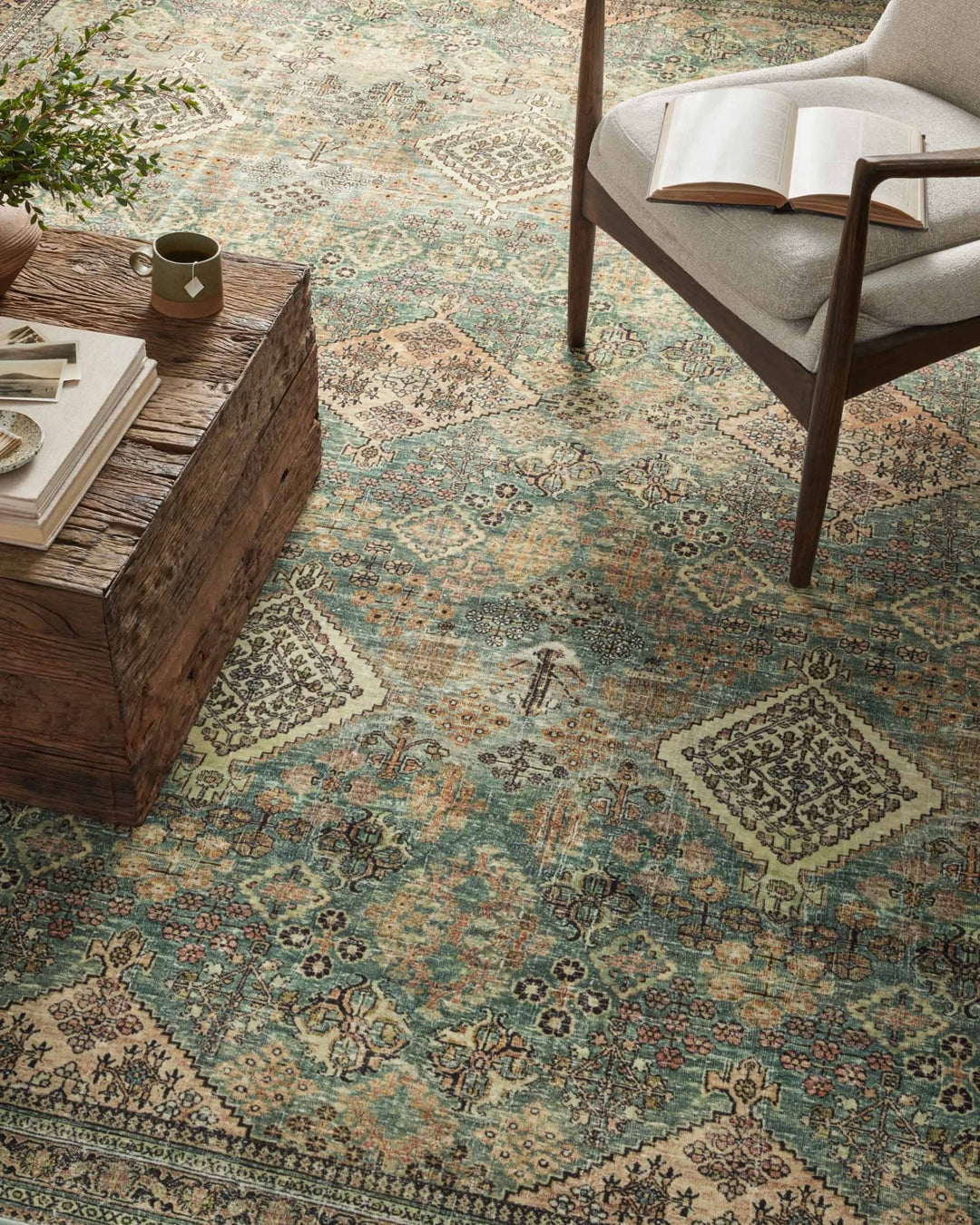 SINCLAIR Mh Turquoise/Multi - Maison Olive - Tapis