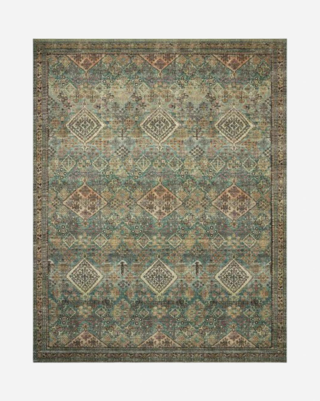 SINCLAIR Turquoise / Multi - Maison Olive - Tapis