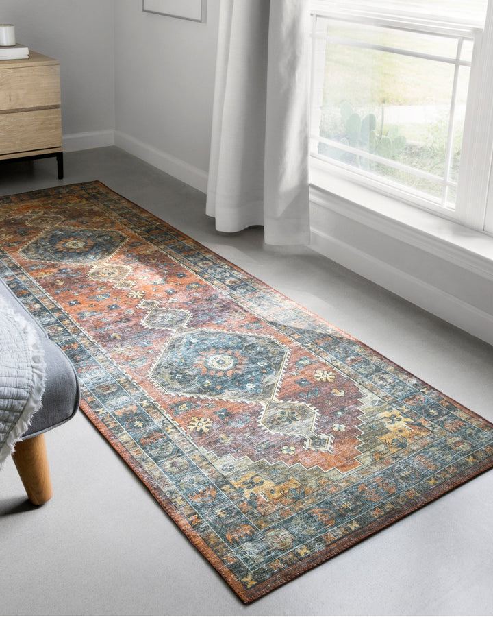 SKYE Rust / Blue - Maison Olive - Tapis