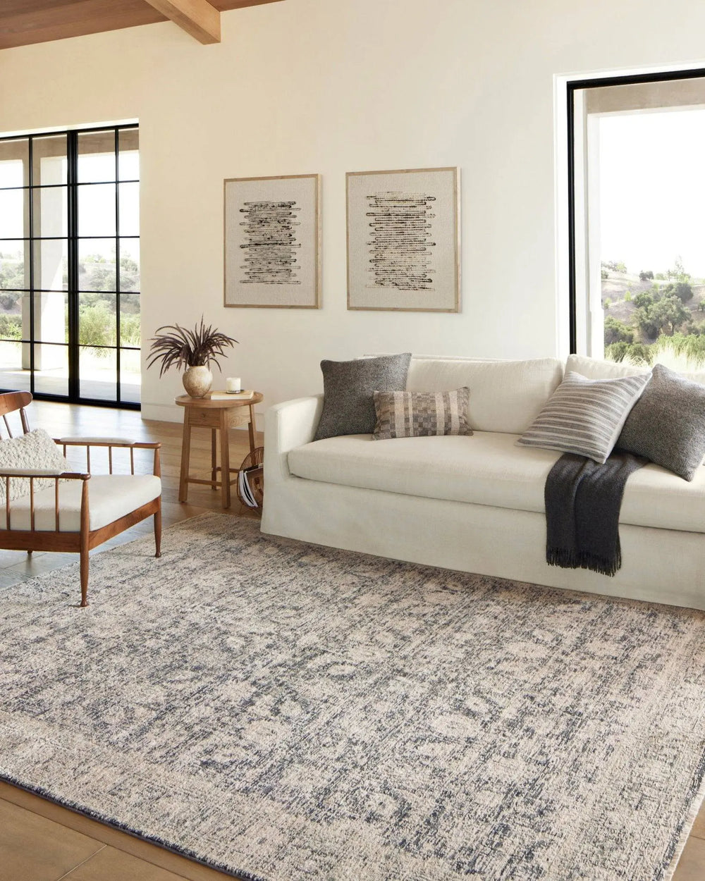 Tapis Alie Collection CHARCOAL/BEIGE - Maison Olive -