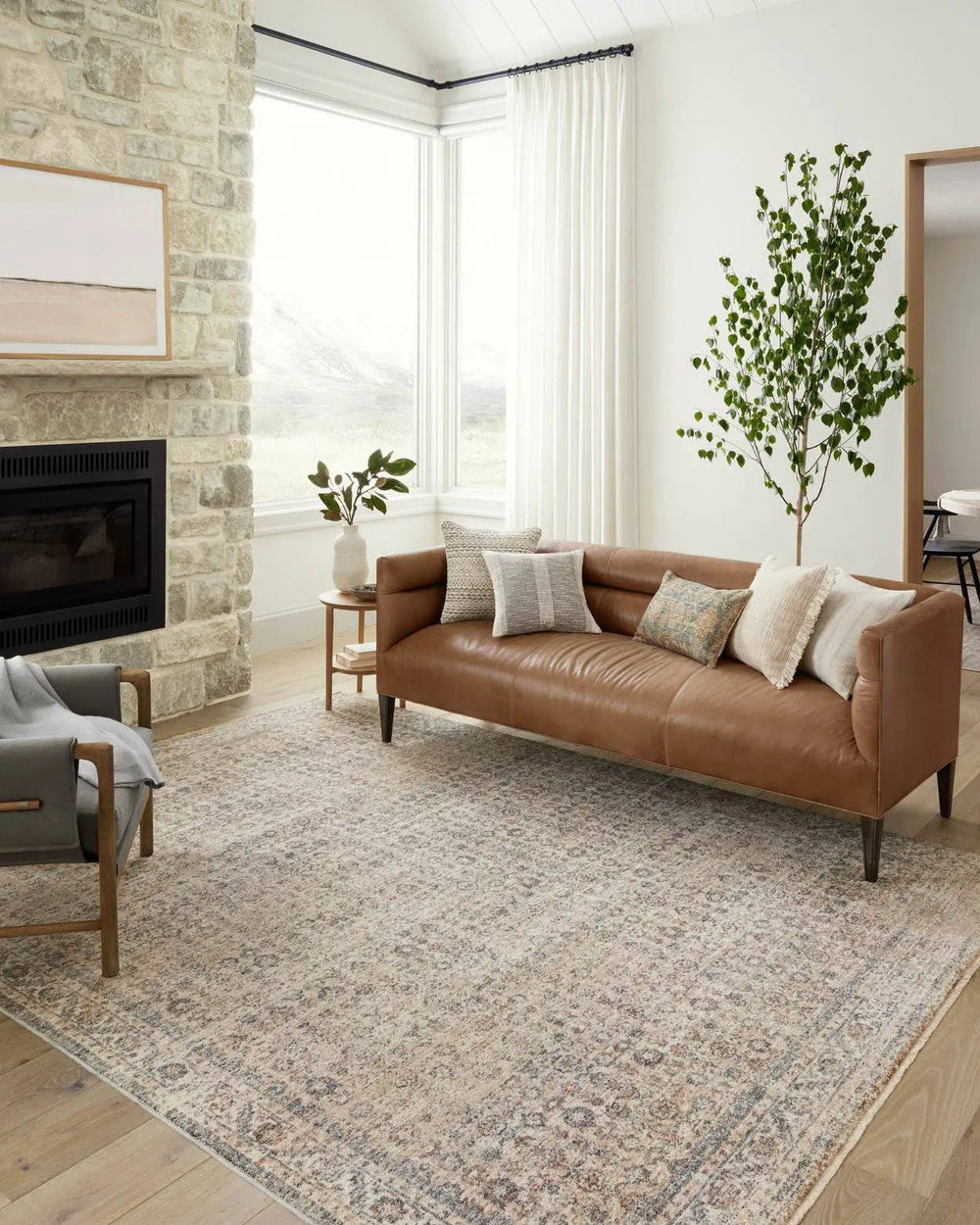 Tapis Collection Blake BEIGE/DENIM - Maison Olive -