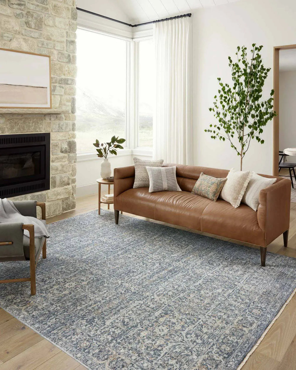 Tapis Collection Blake DENIM/TAUPE - Maison Olive -