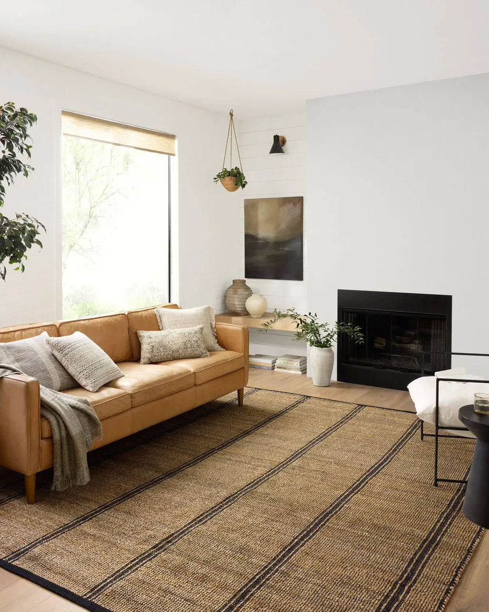 Tapis Collection Coton NATURAL/BLACK - Maison Olive - Tapis