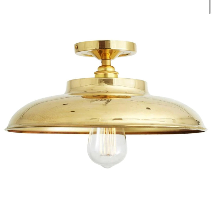 Telal Industrial Factory Flush Ceiling Light - Maison Olive -