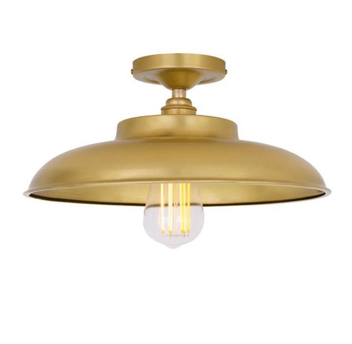 Telal Industrial Factory Flush Ceiling Light - Maison Olive -