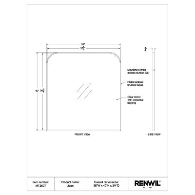 THORNES Miroir - Maison Olive - Miroirs